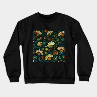 colorful floral pattern Crewneck Sweatshirt